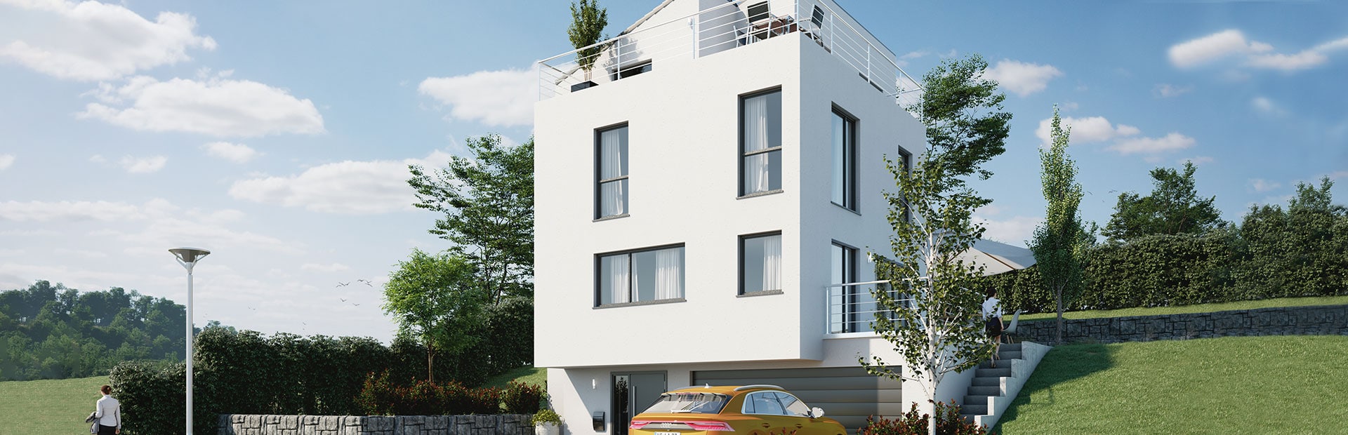 Einfamilienhaus auf Hanggrundstück