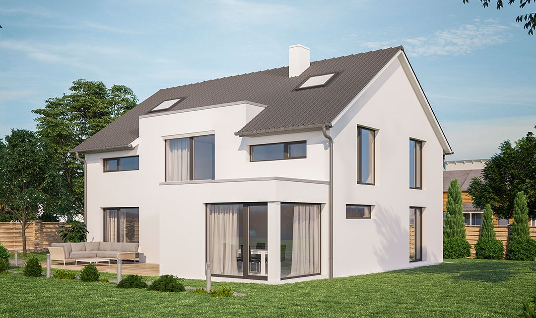 Einfamilienhaus mit weitläufiger Grundrissplanung