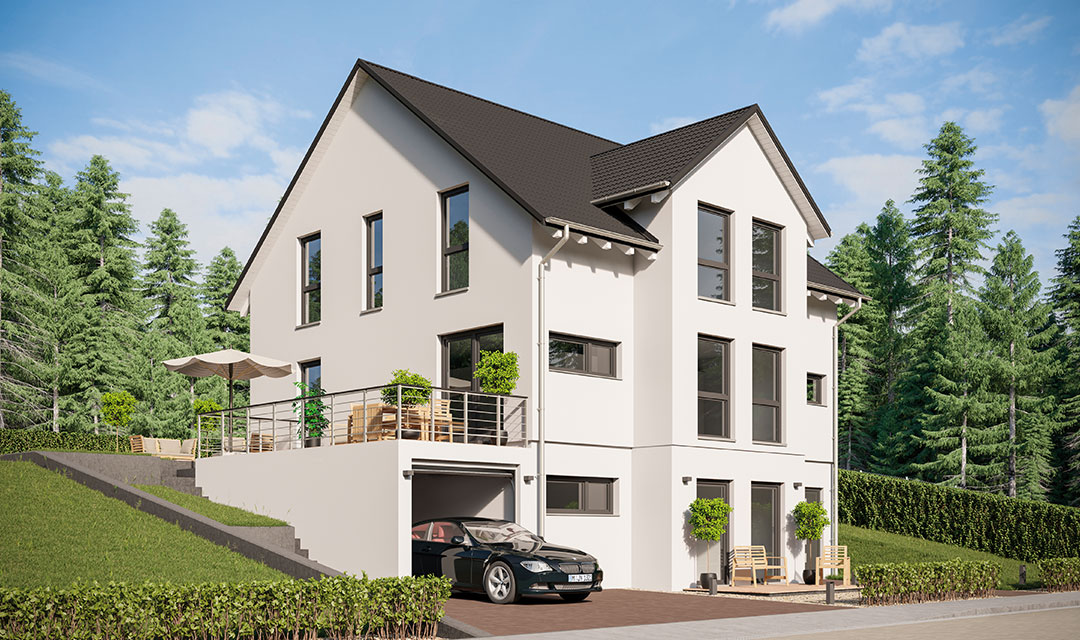 Wohnhaus mit zwei getrennten Wohneinheiten