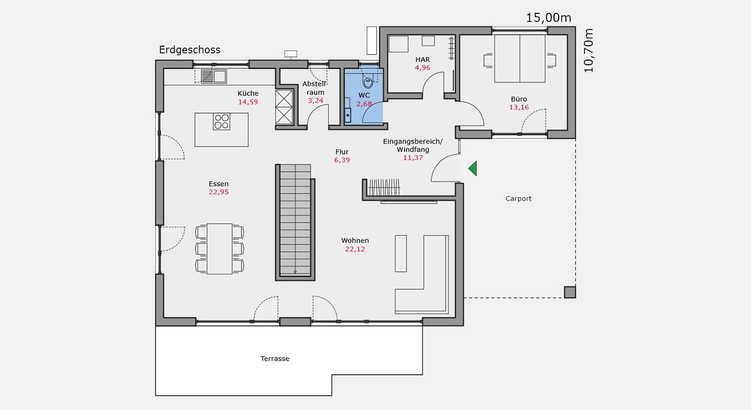 TALBAU-Haus_Musterhaus_Erdgeschoss_Fellbach_Einfamilienhaus_Talbau