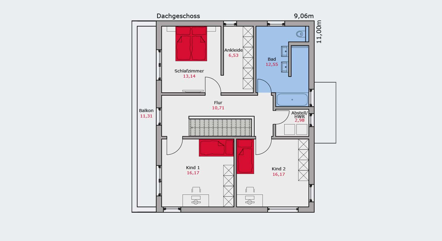 Modernes-effizienzhaus-mit-flachdach-fertighaus-grundriss-dachgeschoss