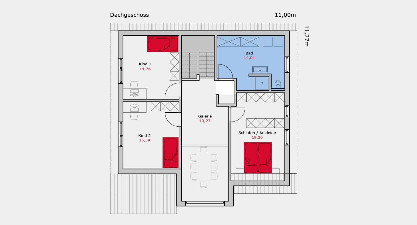 Charmantes Einfamilienhaus mit ländlichem Flair - Grundriss DG