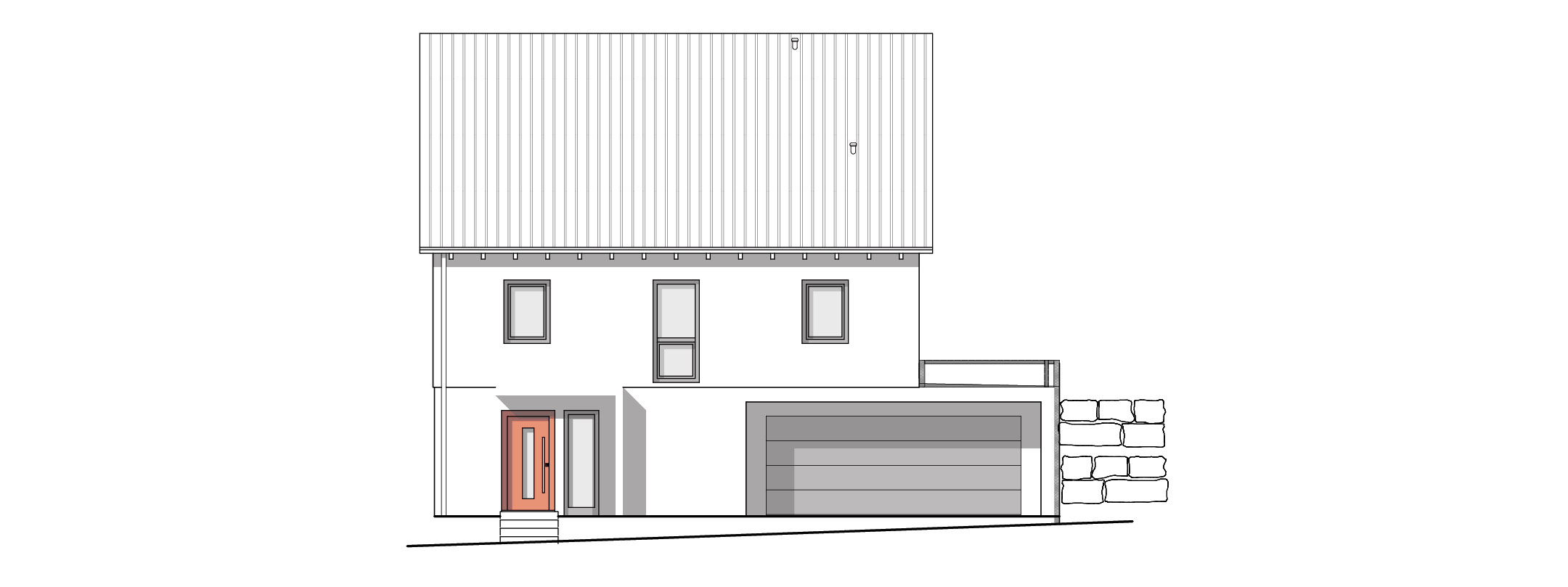 Neubau eines Einfamilienwohnhauses mit Doppelgarage in 89614 &Ouml;pfingen - Header